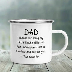 XH3373-A015WH-8 / 360ml Printed Dad Coffee Mugs