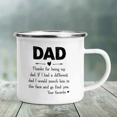 XH3376-A015WH-8 / 360ml Printed Dad Coffee Mugs